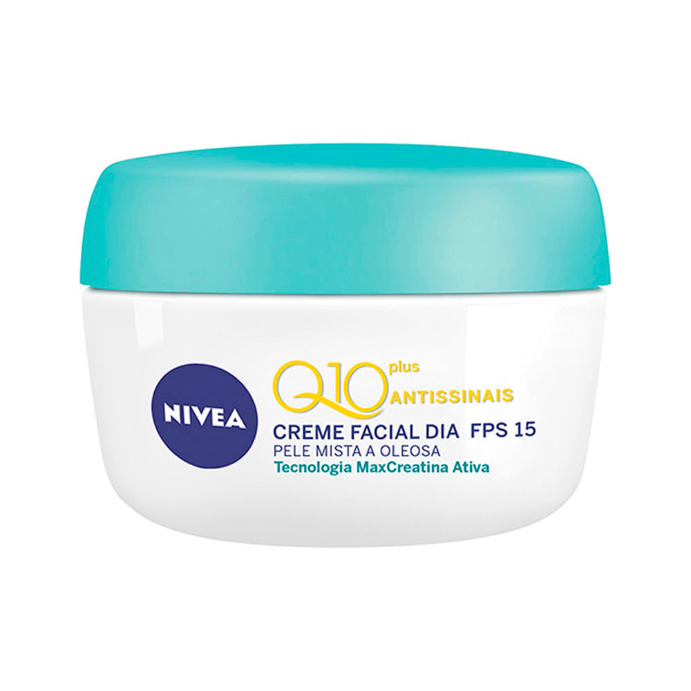 Creme Facial AntiIdade Nivea Visage Q10 Light 52g soneda