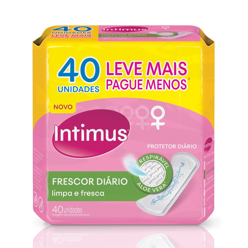 Absorvente Intimus Days Perfumado Sem Abas Leve 40 Pague 30 - soneda