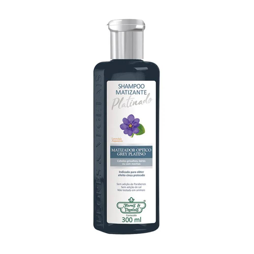 Shampoo Flores E Vegetais Matizante Platinado 310ml - soneda