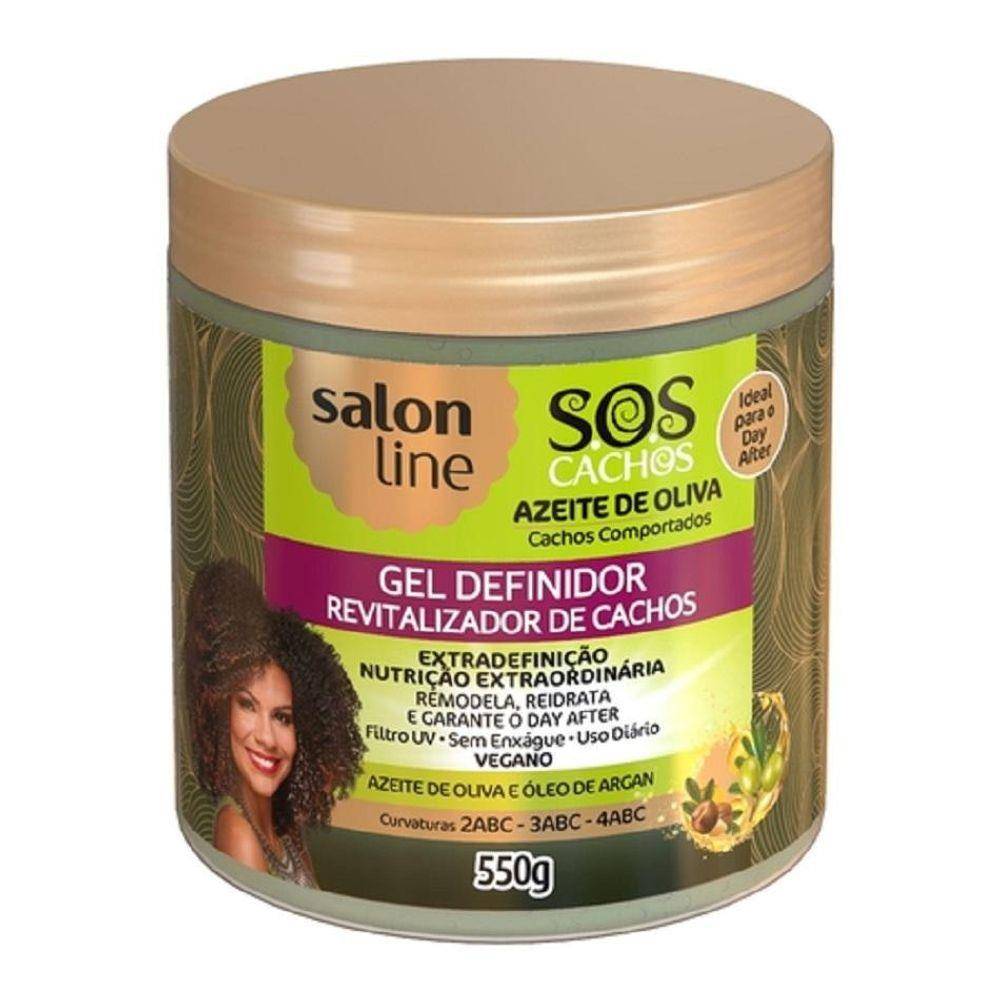 Gel Definidor De Cachos Salon Line Sos Revitalizador Azeite De Oliva 550g Soneda Perfumaria