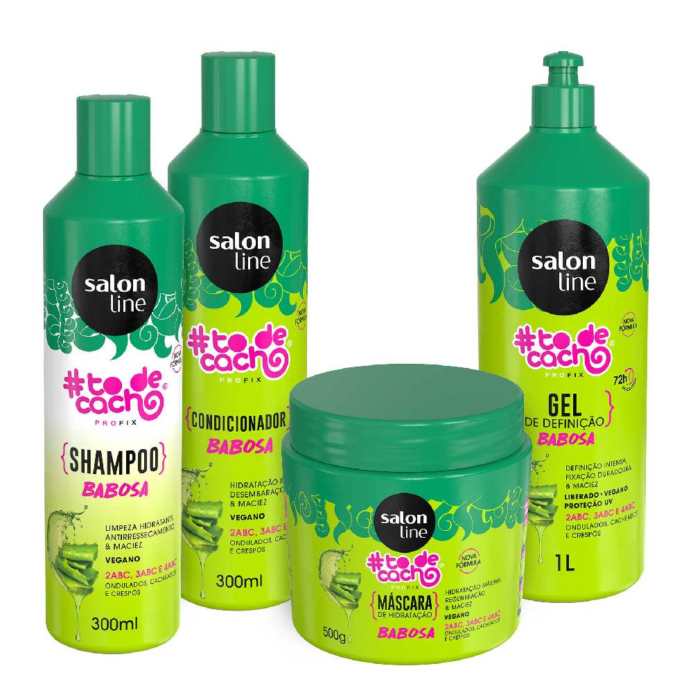 Kit Salon Line Todecacho Babosa Shampoo 300ml Condicionador 300ml Mascara 500g Gel De Definicao 1l Soneda Perfumaria Kit Salon Line Todecacho Babosa Shampoo 300ml Condicionador 300ml Mascara 500g Gel De Definicao 1l Soneda Perfumaria