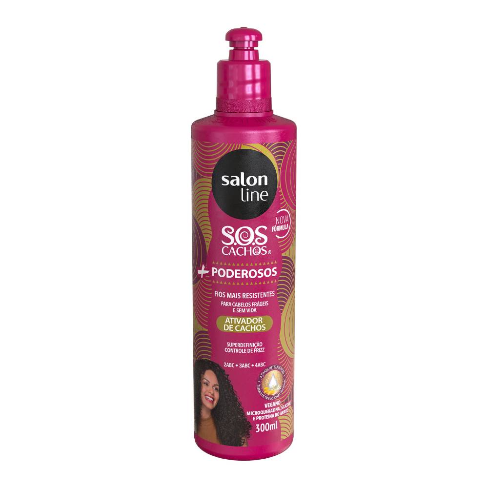 Ativador De Cachos Salon Line S O S Cachos Poderosos 300ml Soneda Perfumaria