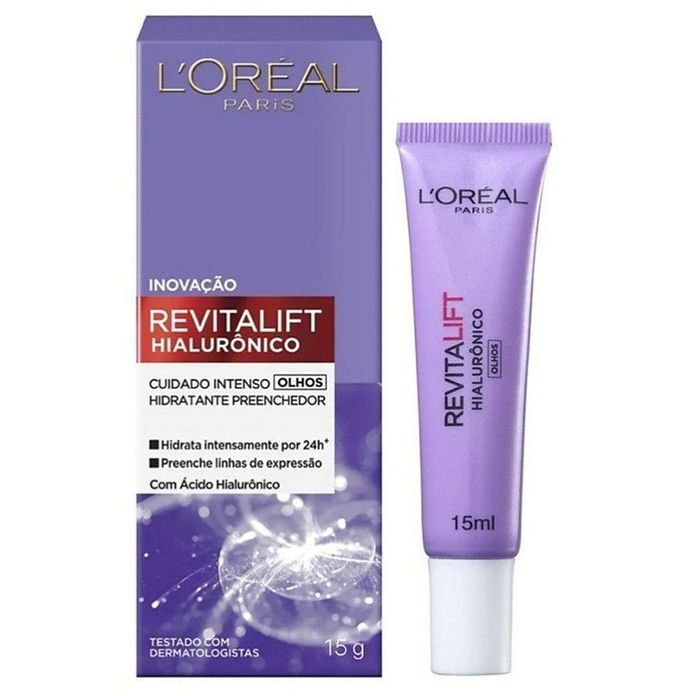 Creme Anti-idade para Olhos L'Oréal Paris Revitalift Hialurônico 15g -  Soneda Perfumaria