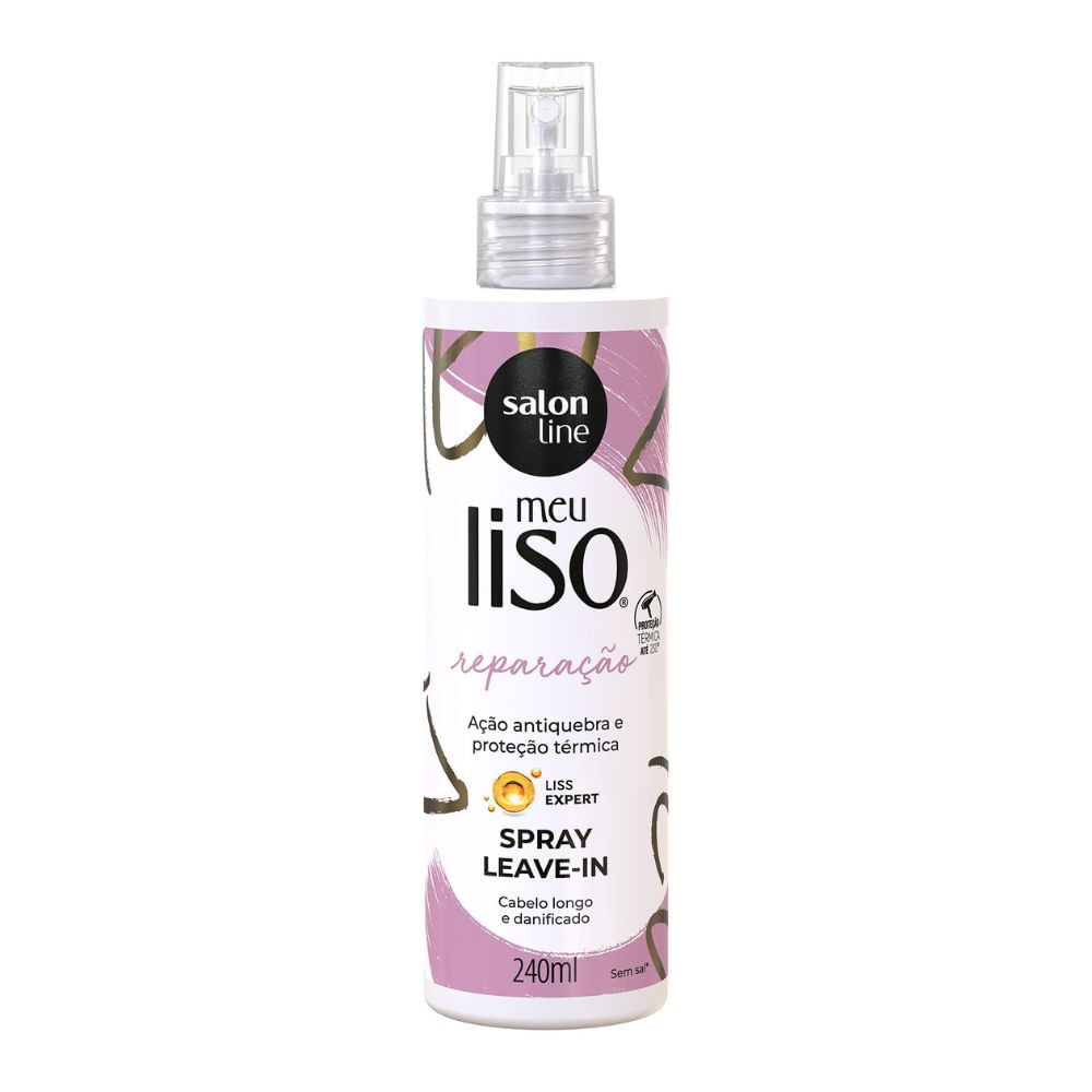 Spray Leavein Meu Liso Salon Line Reparação 240ml Soneda Perfumaria
