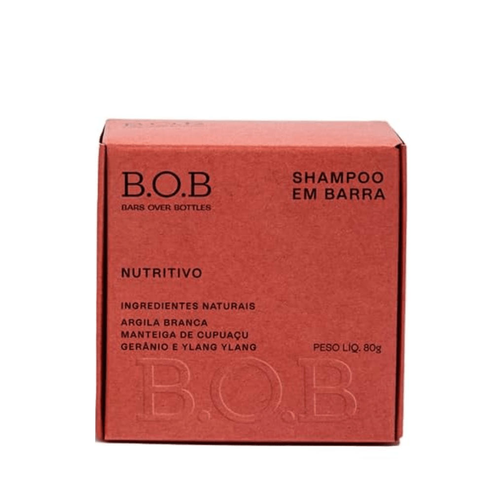 Shampoo Em Barra B.O.B Nutritivo 80g - Soneda Perfumaria