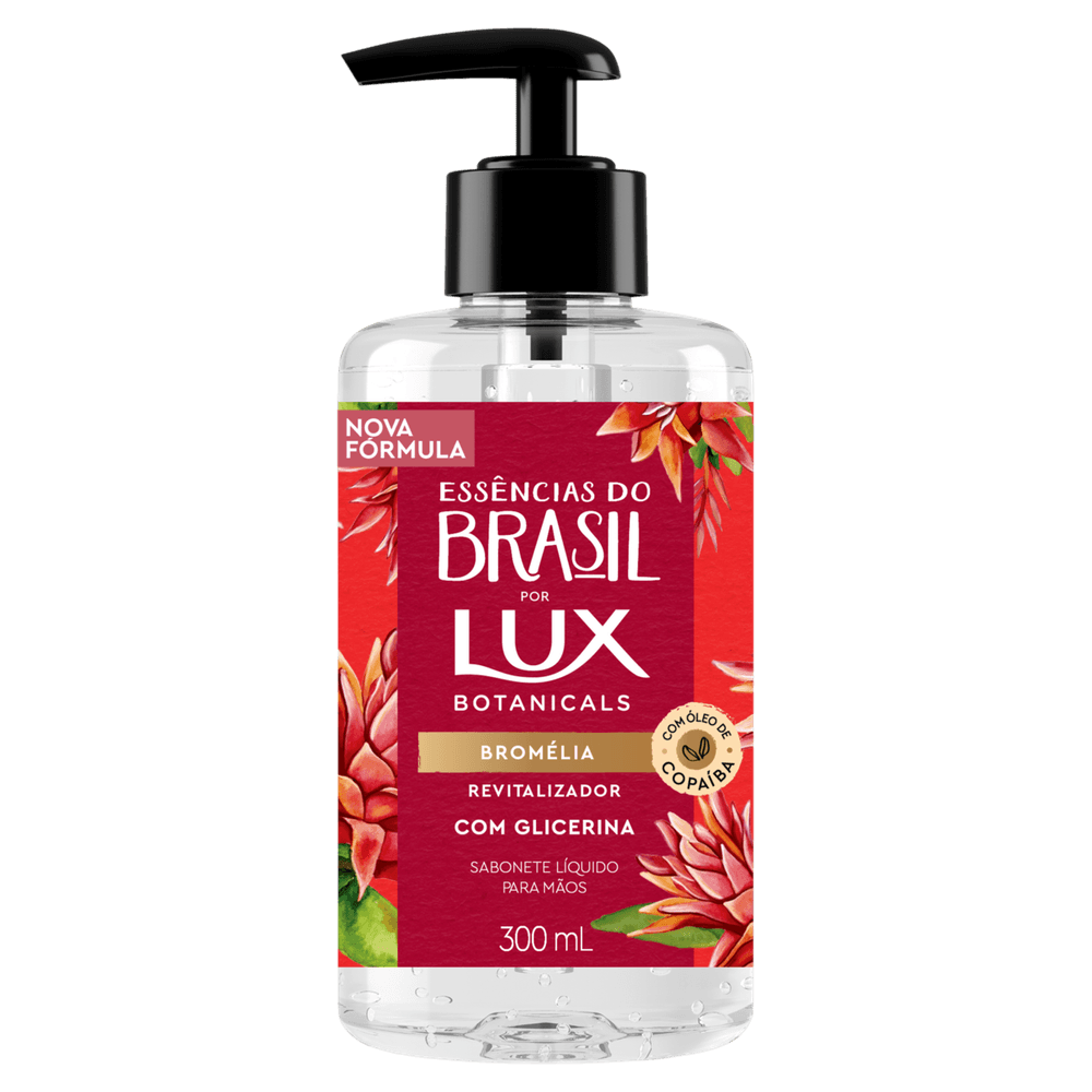 Sabonete Liquido Lux Essências Do Brasil Bromelia 300ml - Soneda